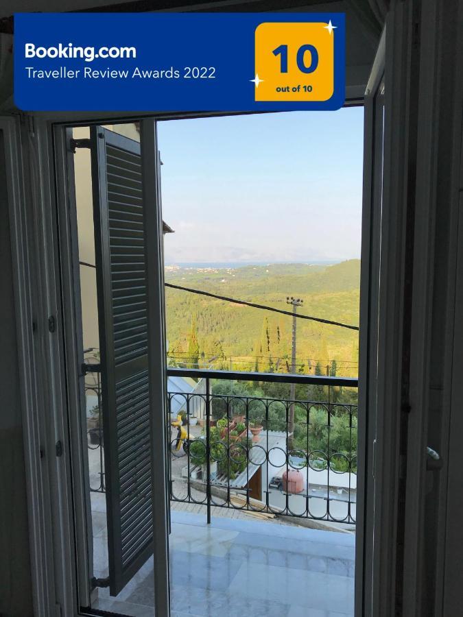 Schoenes Familienappartement In Pelekas, Corfu Mit Meerblick מראה חיצוני תמונה