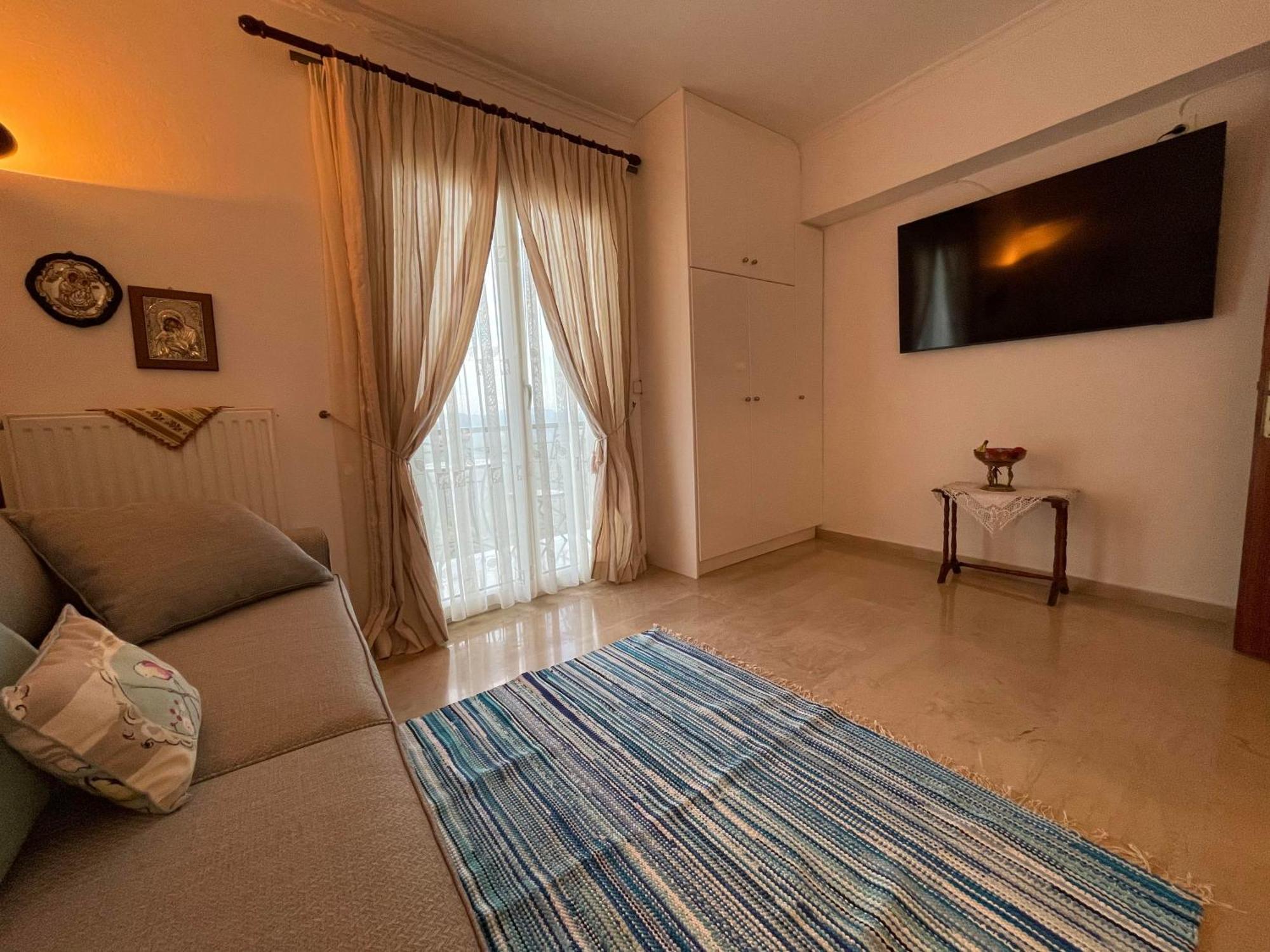 Schoenes Familienappartement In Pelekas, Corfu Mit Meerblick מראה חיצוני תמונה